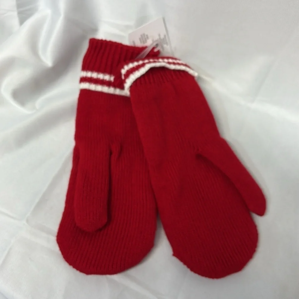Gertex thick lined Knit Mittens Soft Warm Stretchy One Size Fits Most gloves